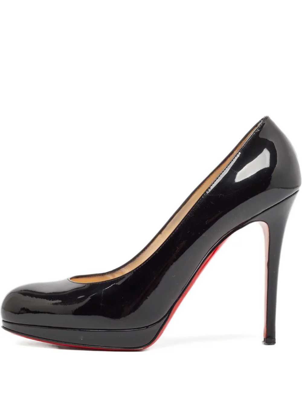 Christian Louboutin Pre-Owned New Simple 120mm エナメルレザーパンプス - ブラック Christian Louboutin Pre-Owned New Simple 120mm エナメルレザーパンプス - ブラック
