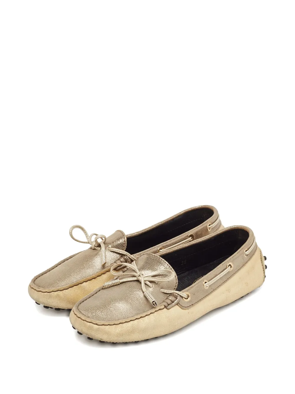 Tod's Vintage Suède loafers - Goud
