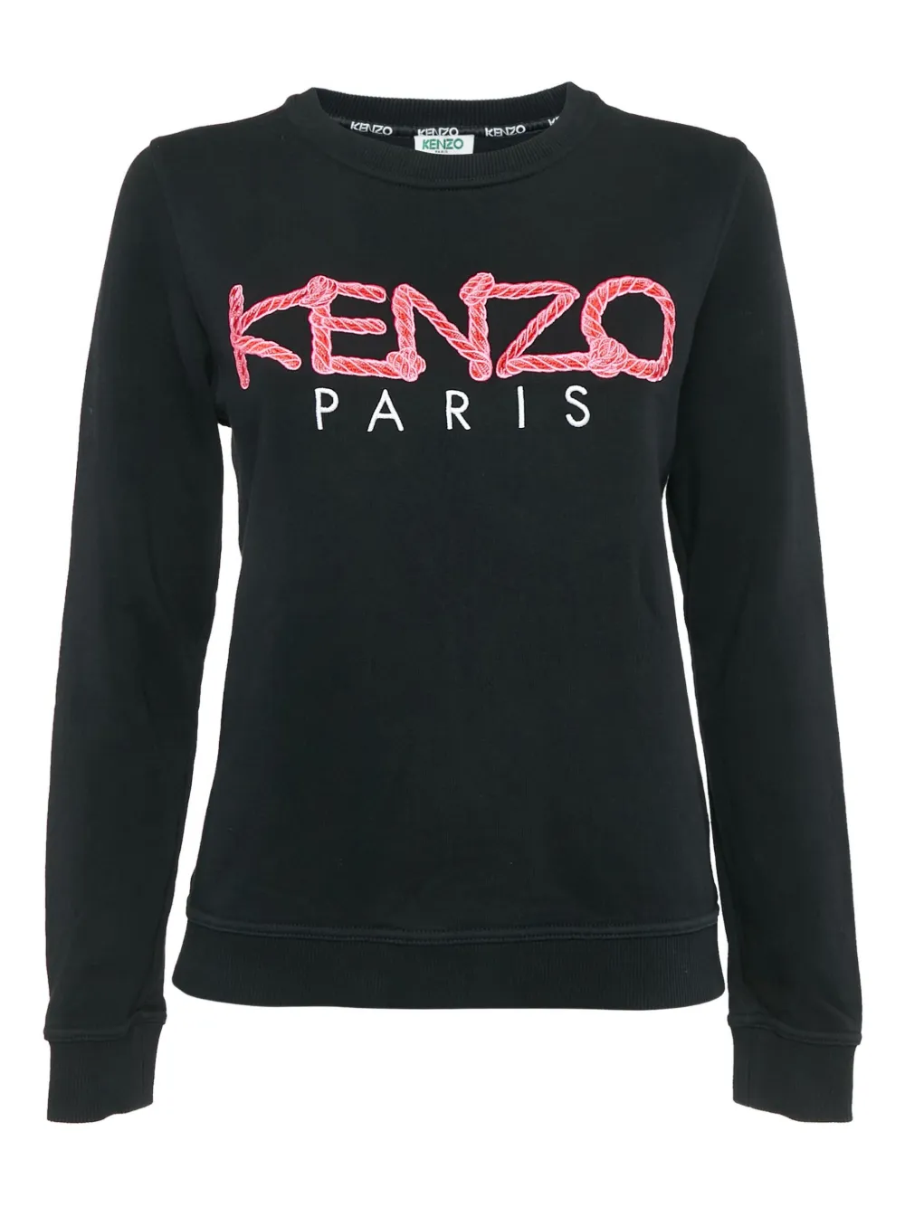 Pre-owned Kenzo Logo-embroidered Sweatshirt