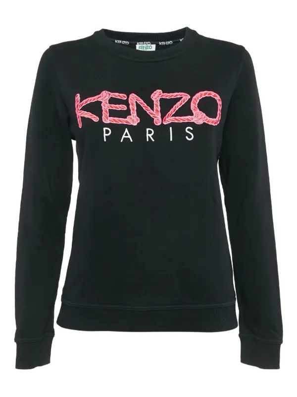 Kenzo Pre-Owned ロゴ スウェットシャツ | ブラック | FARFETCH JP