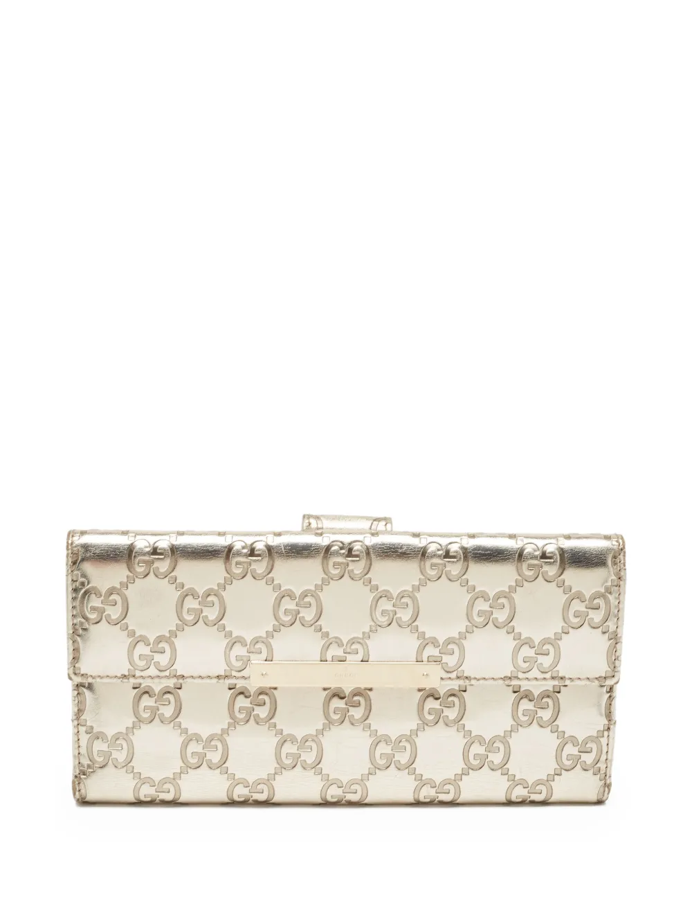 Gucci Pre-Owned cartera Guccissima | dorado | Image 1