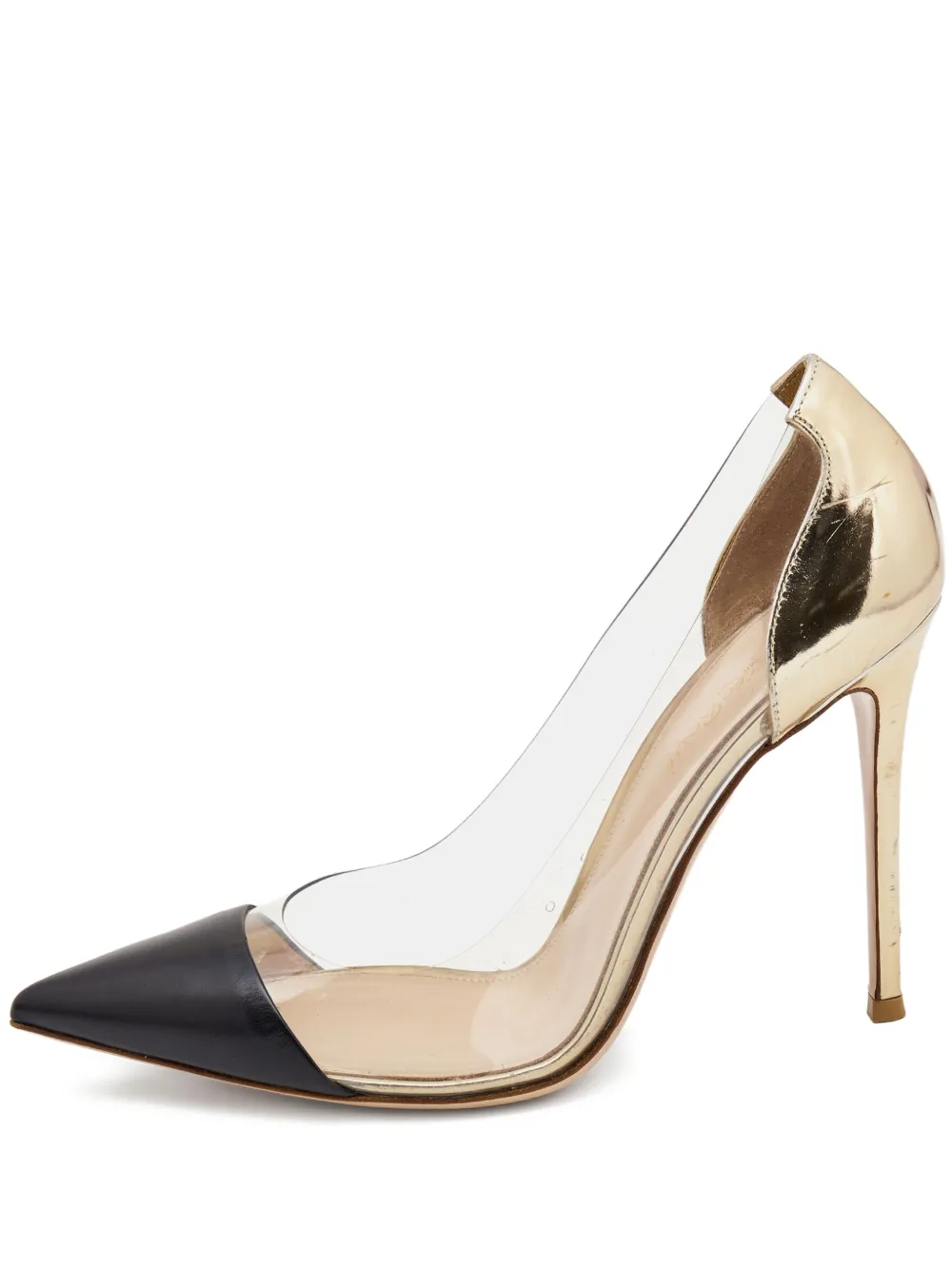 Gianvito Rossi Plexi Pumps mit transparentem Einsatz 115mm | Schwarz | Image 1
