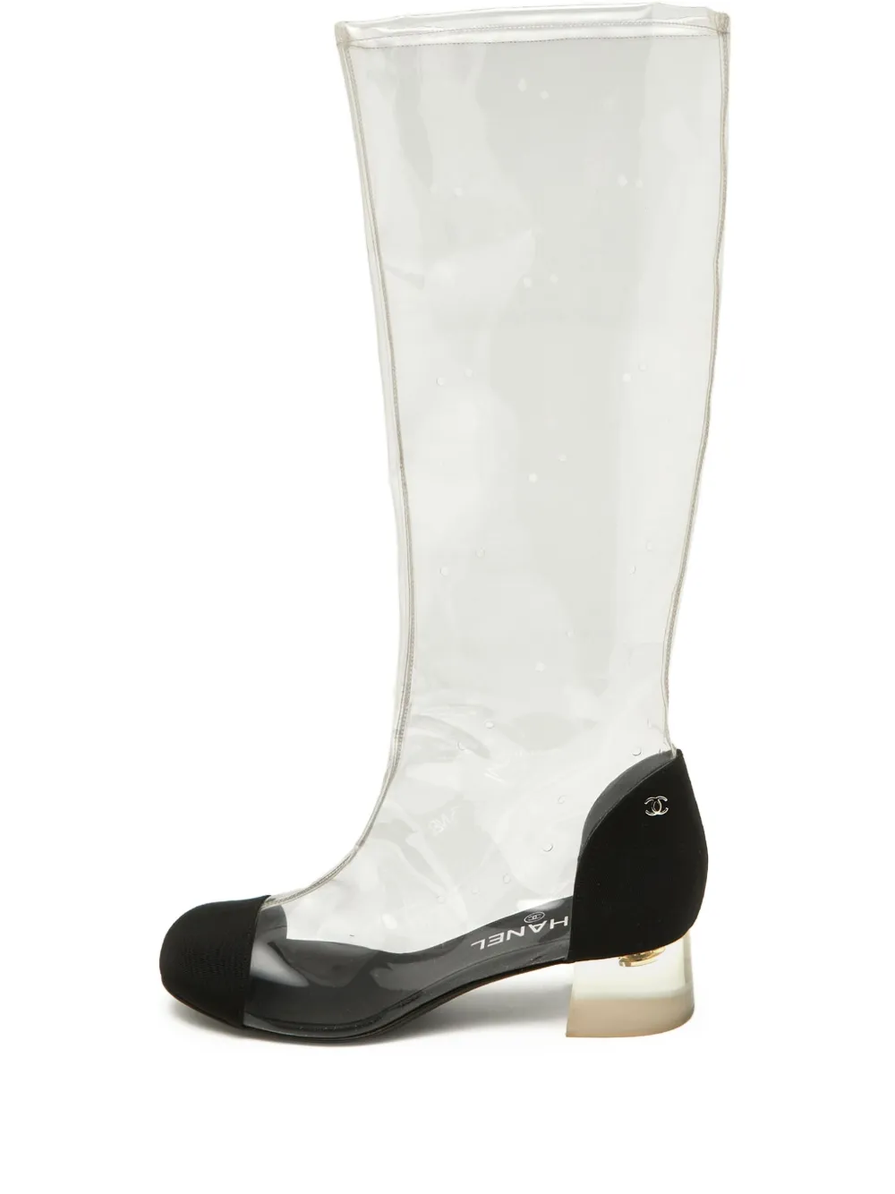 CHANEL Pre-Owned 38mm transparent-design boots | Black | Image 1