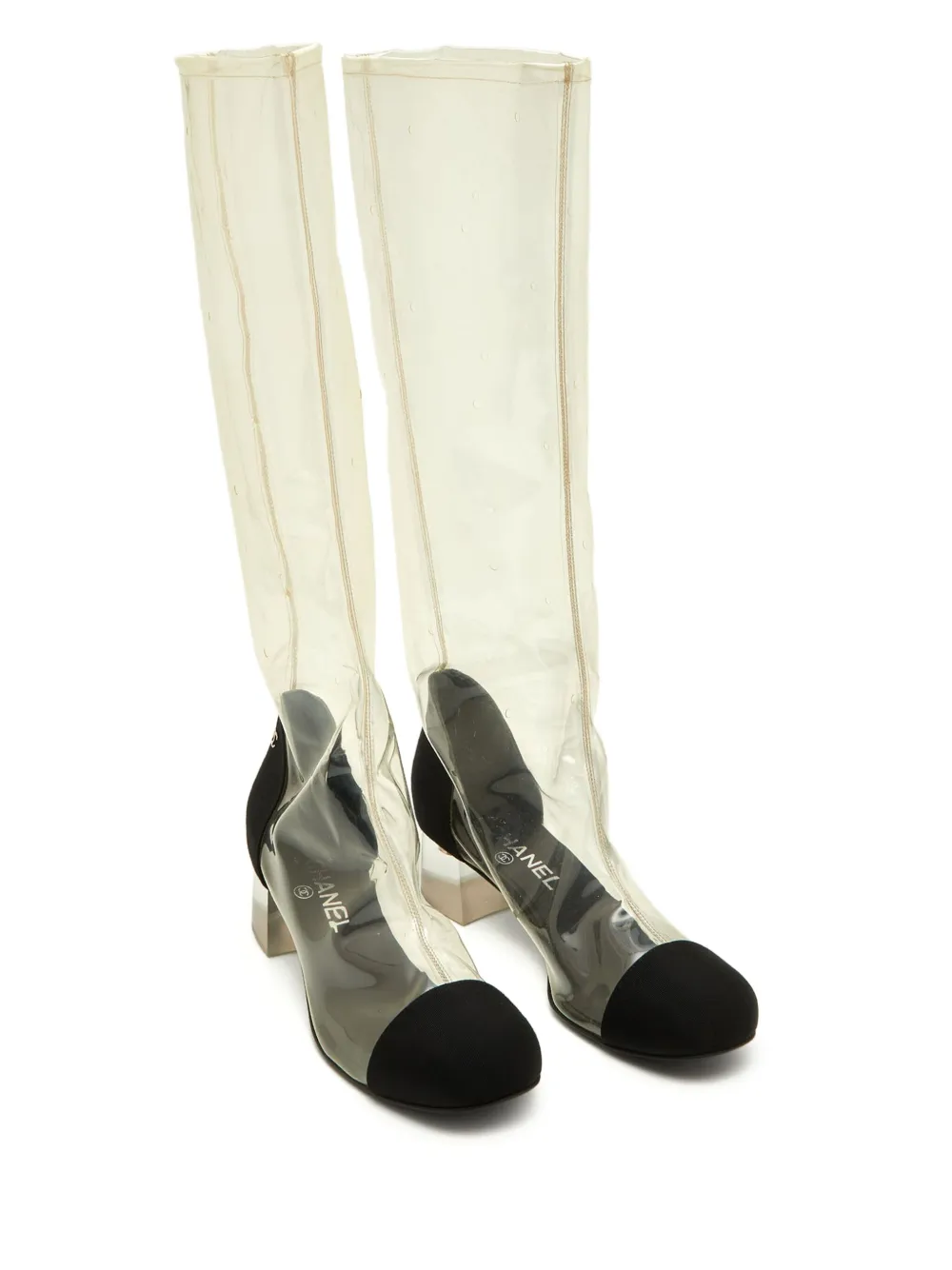 CHANEL Pre-Owned 38mm transparent-design boots | Image 2