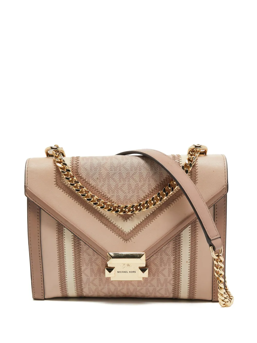 Michael Kors プレオウンド Whitney レザーショルダーバッグ - ピンク Michael Kors プレオウンド Whitney レザーショルダーバッグ - ピンク