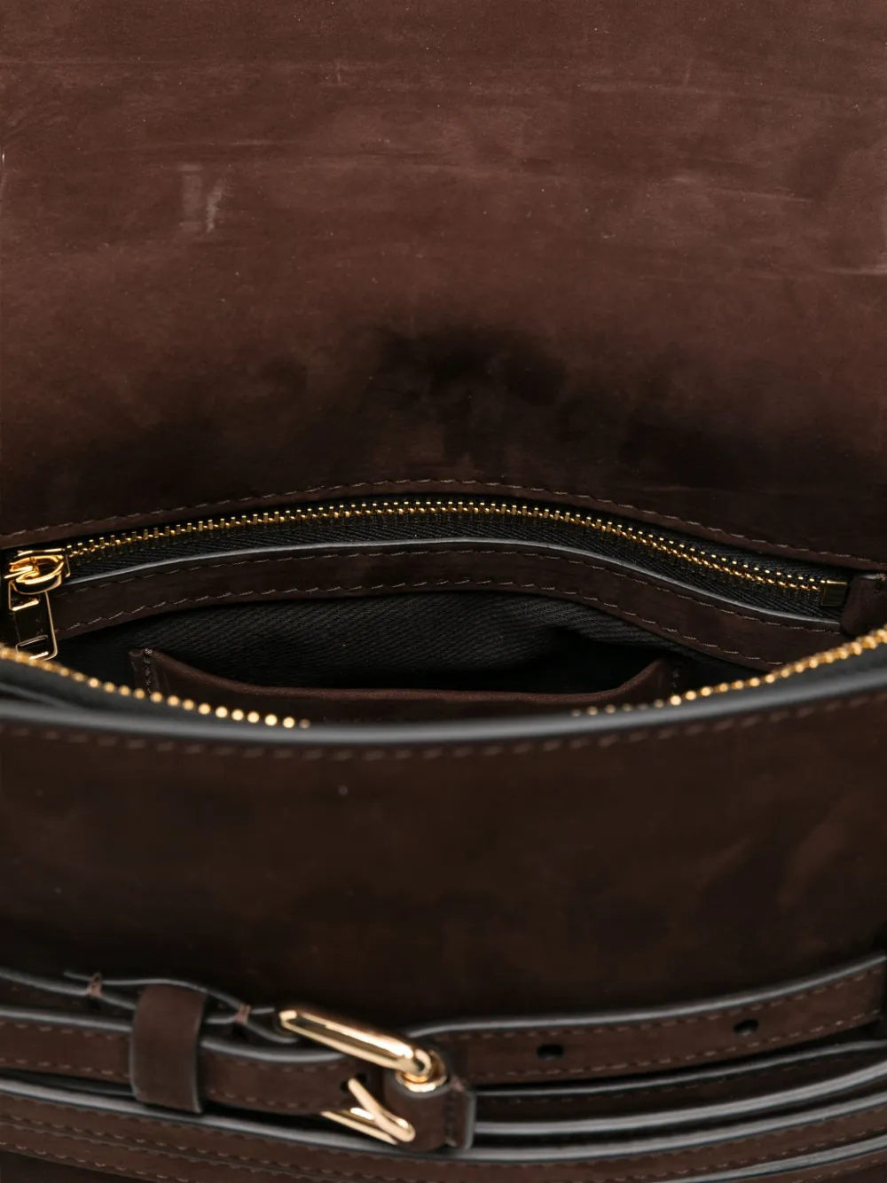 Moschino Leren schoudertas Bruin