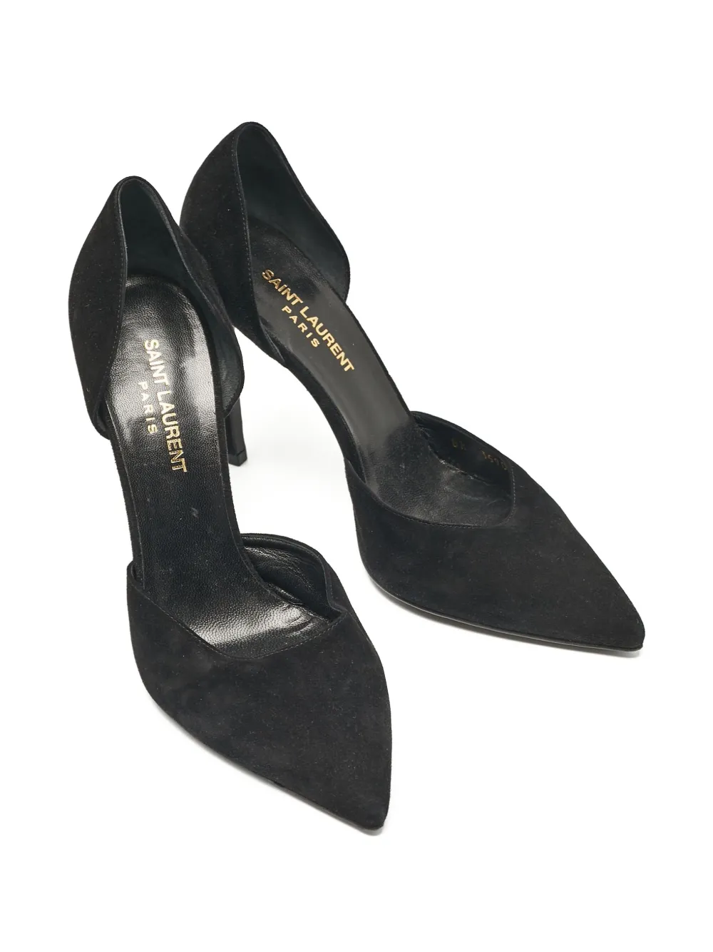 Saint Laurent Pre-Owned 95 mm D'Orsay sandalen - Zwart