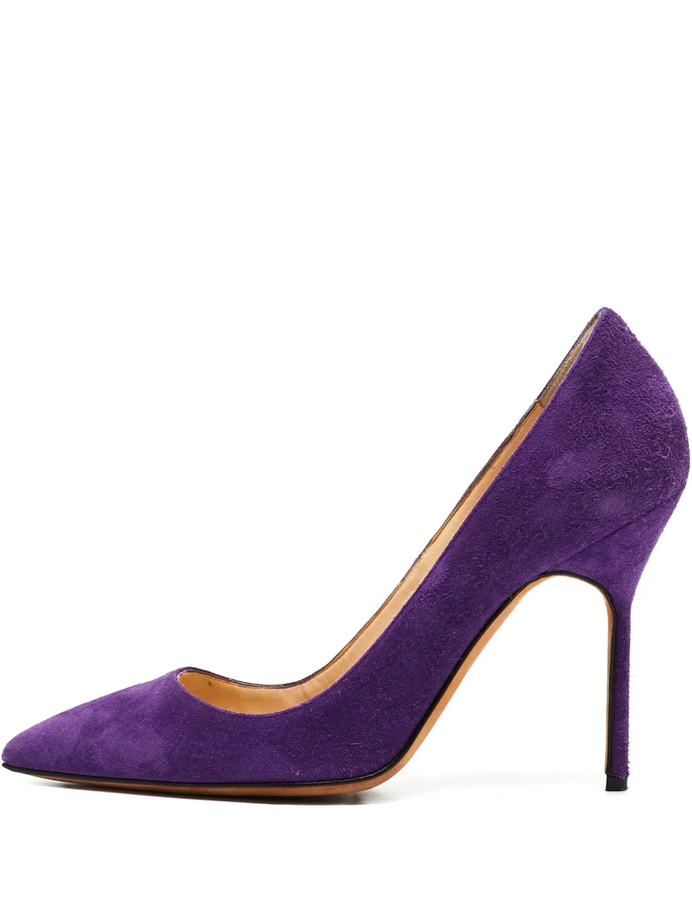Manolo Blahnik Pre-owned mockapumps med fransar 100 mm | lila | Image 1