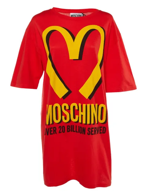 Moschino Pre-Owned logo-print cotton dress