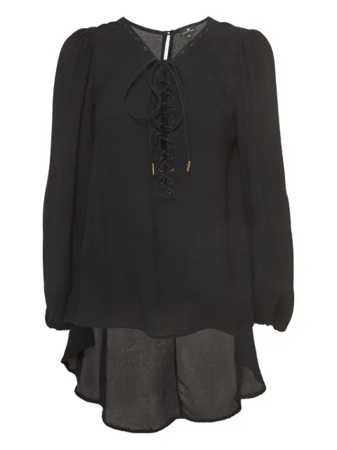 Elisabetta Franchi lace-up blouse