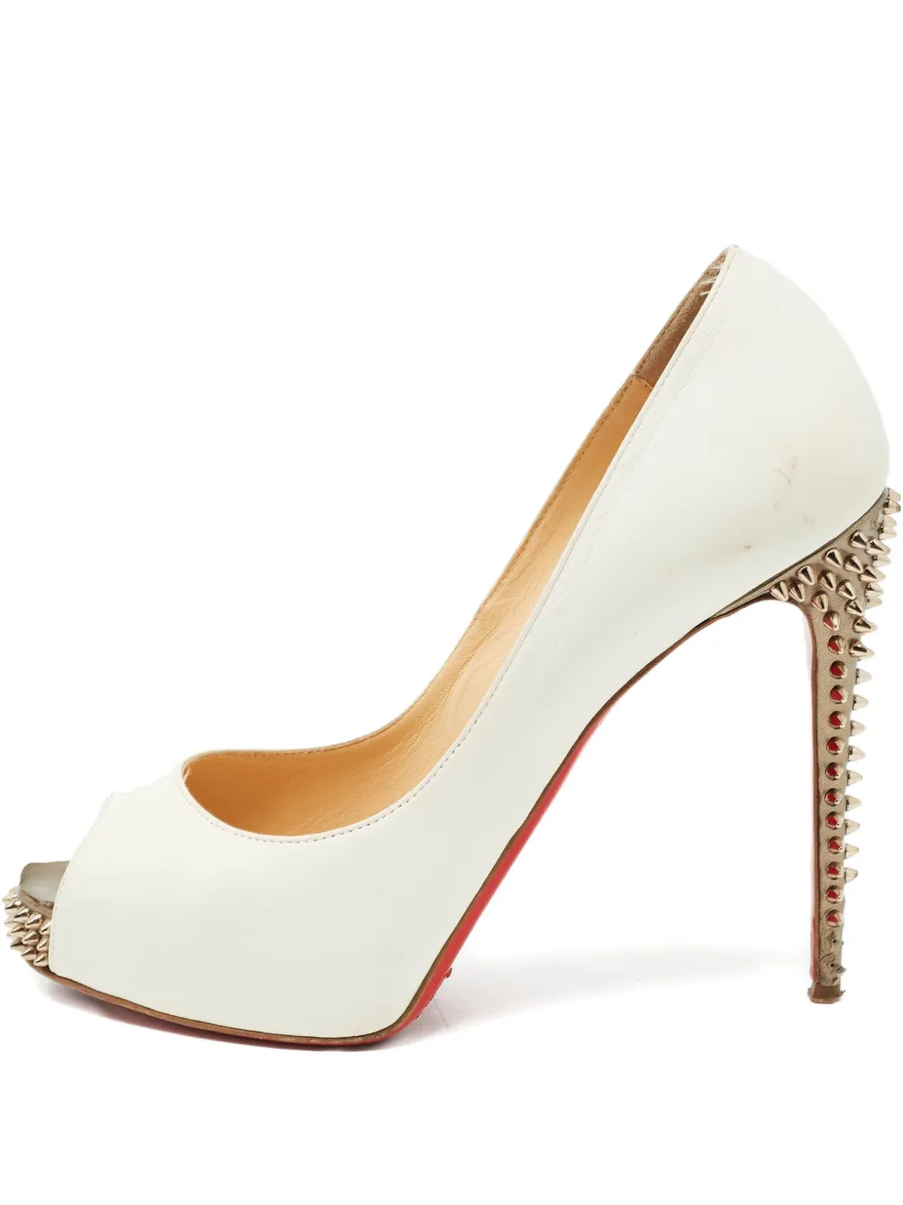 Christian Louboutin Pre-Owned 120mm New Very Privé studded peeptoe Christian Louboutin Pre-Owned 120mm New Very Privé studded peeptoe
