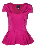 Roberto Cavalli Vintage flared peplum top - Pink