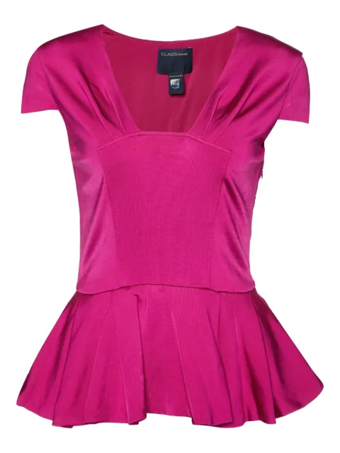 Roberto Cavalli Vintage top acampanado con peplum