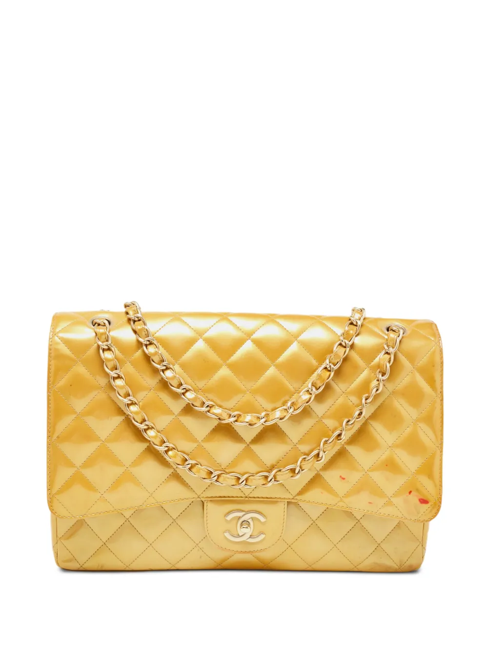 CHANEL Pre-Owned クラシック フラップ ショルダーバッグ - ゴールドトーン CHANEL Pre-Owned クラシック フラップ ショルダーバッグ - ゴールドトーン