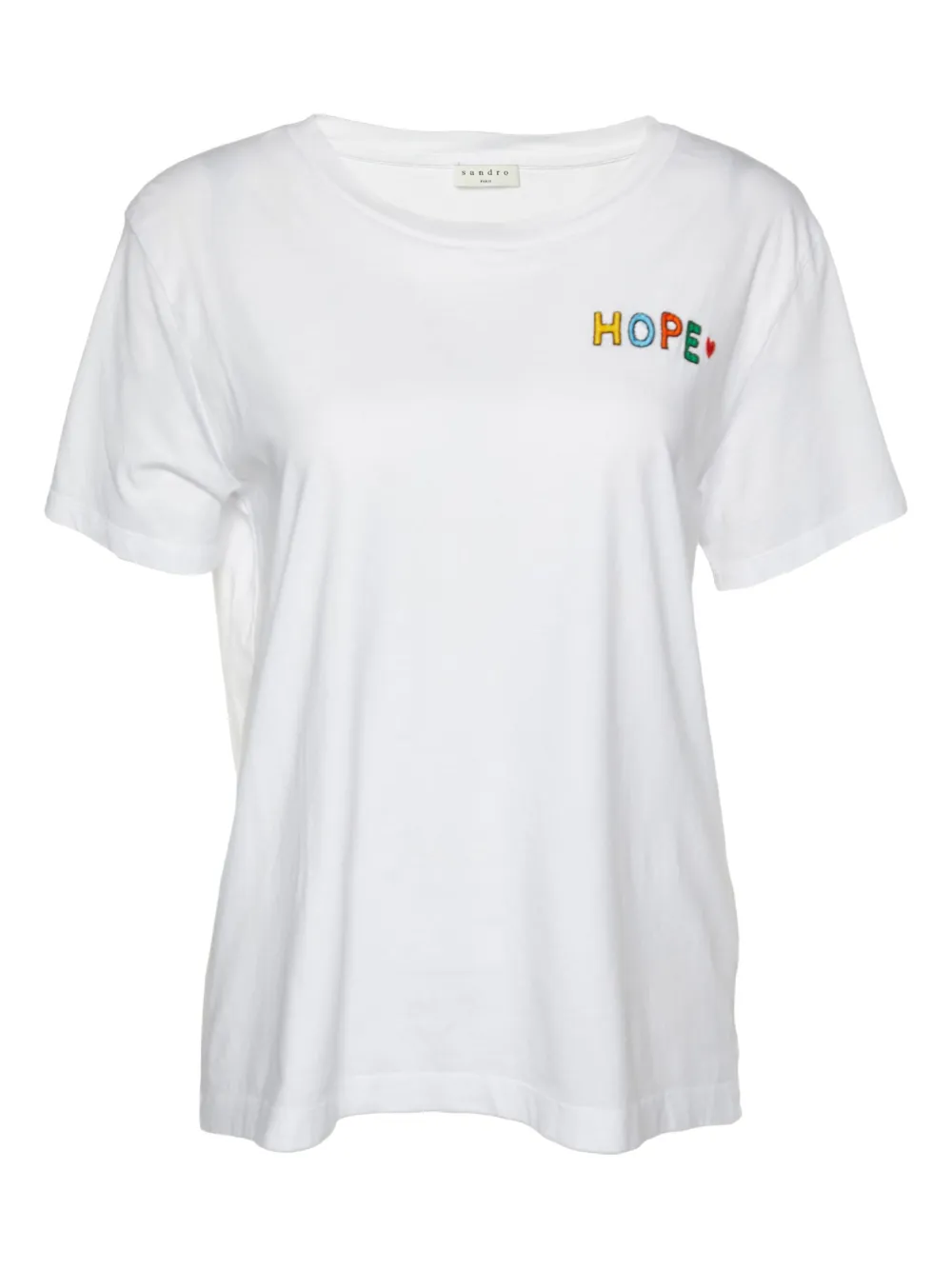 SANDRO T-shirt con ricamo Pre-owned - Bianco