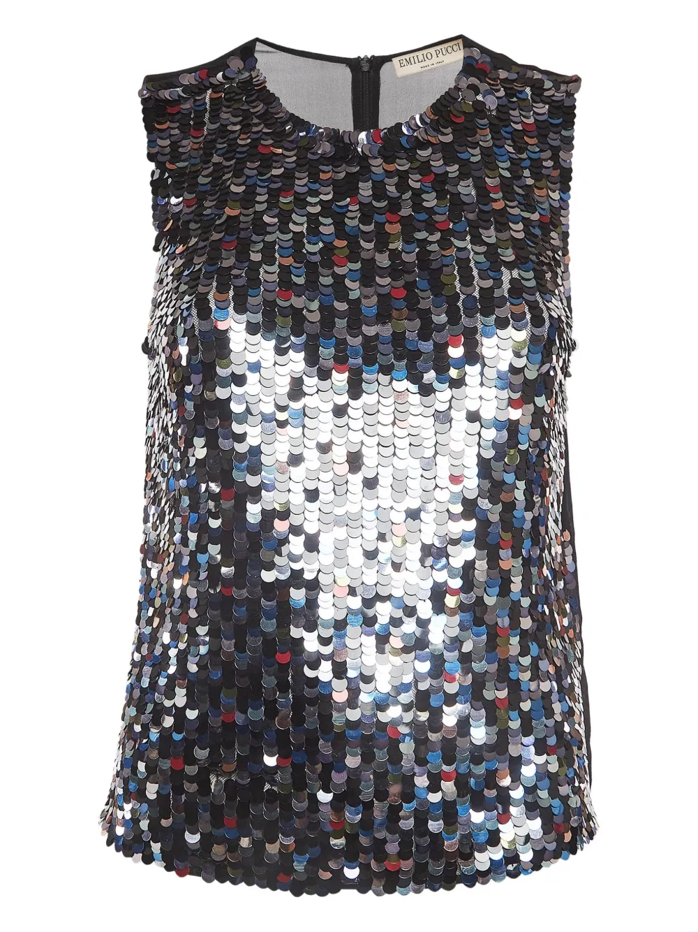PUCCI Pre-Owned sequin-embellished sleeveless top | Black | Image 1