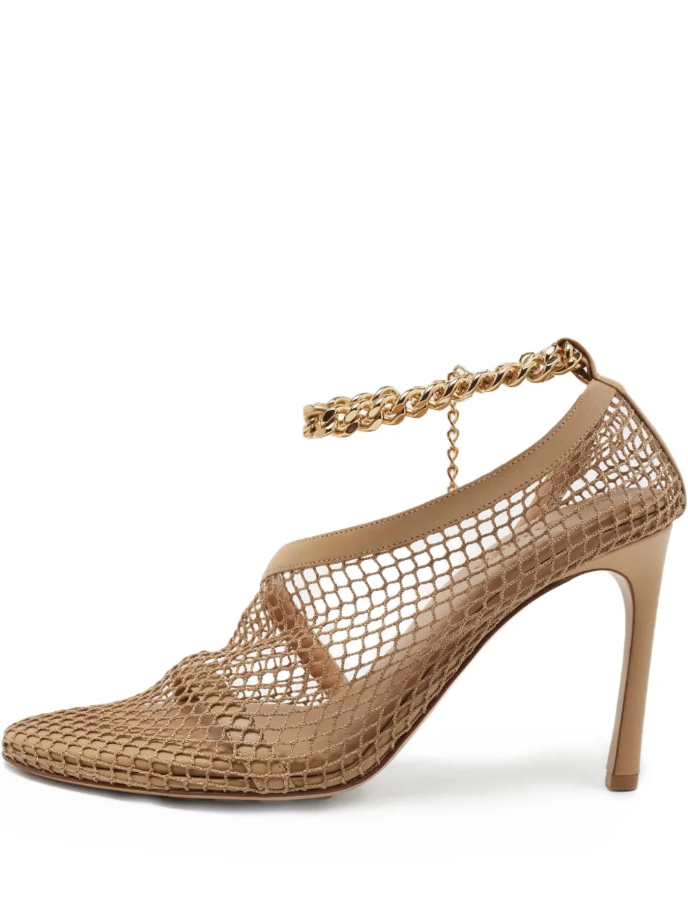 Bottega Veneta Pre-Owned 100mm mesh pumps | Brown | Image 1