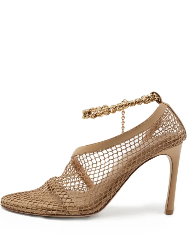 Bottega Veneta Pre-Owned メッシュ パンプス | ブラウン | FARFETCH JP