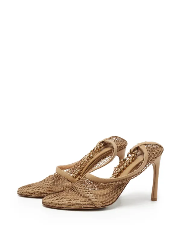 Bottega Veneta Pre-Owned メッシュ パンプス | ブラウン | FARFETCH JP