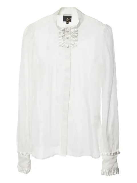 Just Cavalli Vintage ruffled long-sleeve shirt
