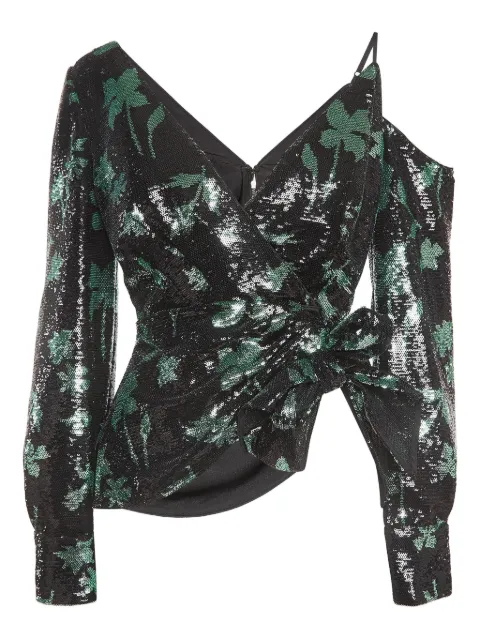 Self-Portrait sequined top