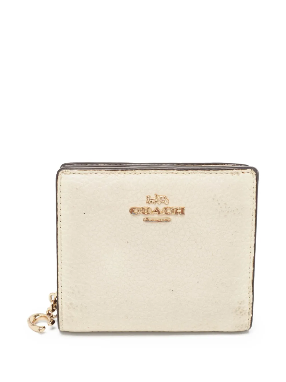 Coach Vintage pre-owned Snap textured zip-around wallet | White | Image 1