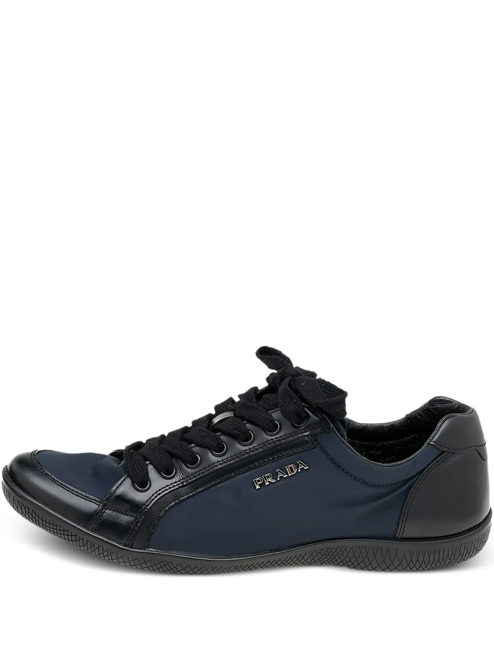 Prada Pre-Owned leather sneakers | Blue | Image 1