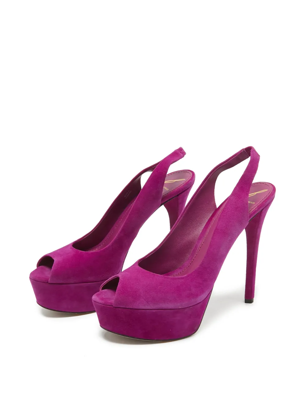 Brian Atwood pre-owned 135mm slingback platform sandals | Image 2