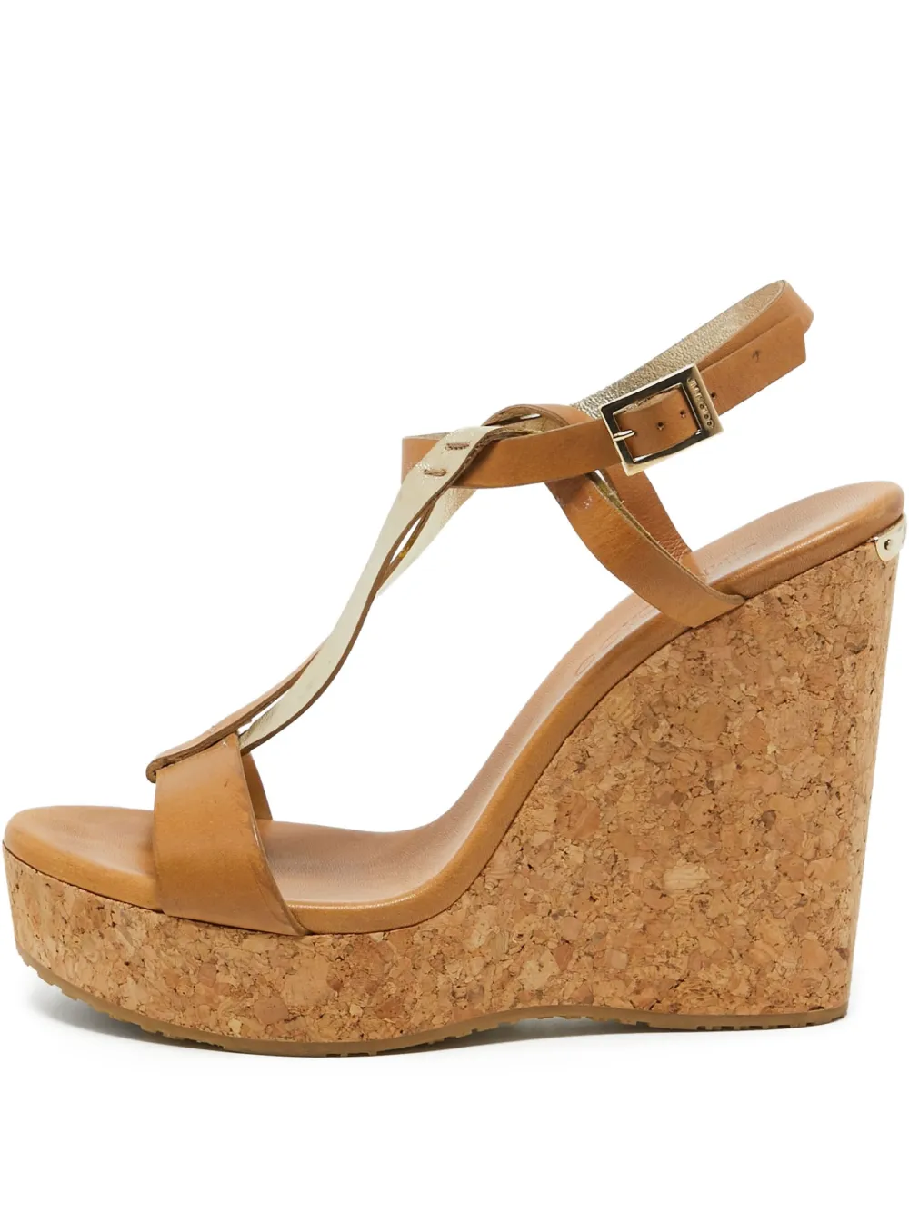 Jimmy Choo Pre-Owned sandalias con barra en T | marrón | Image 1