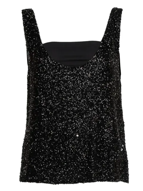 Retrofete glitter-detailing top 