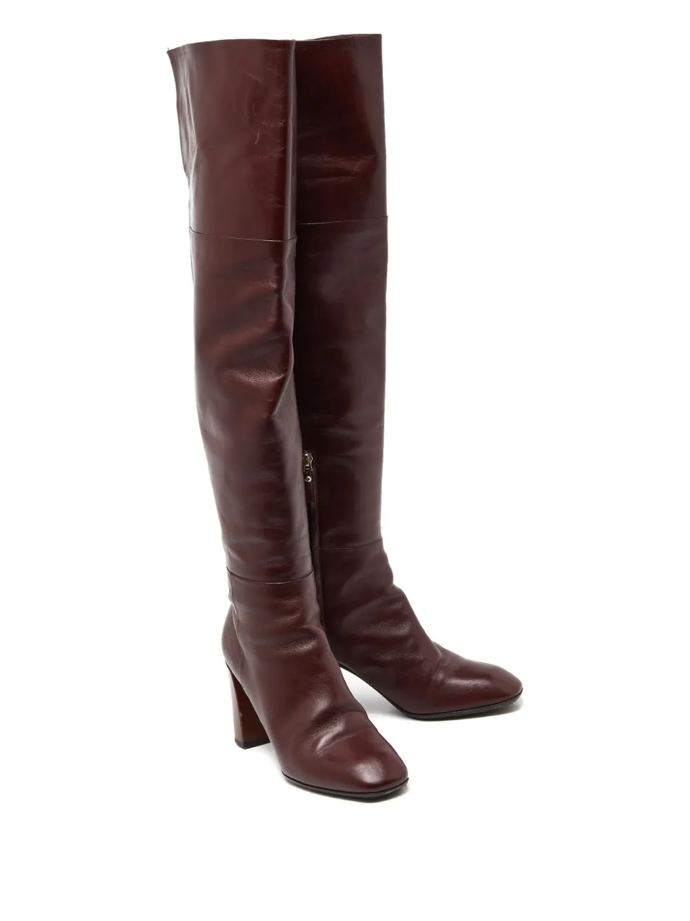 Louis Vuitton Pre-Owned leather heeled boots | Knee-High Boots | Image 2