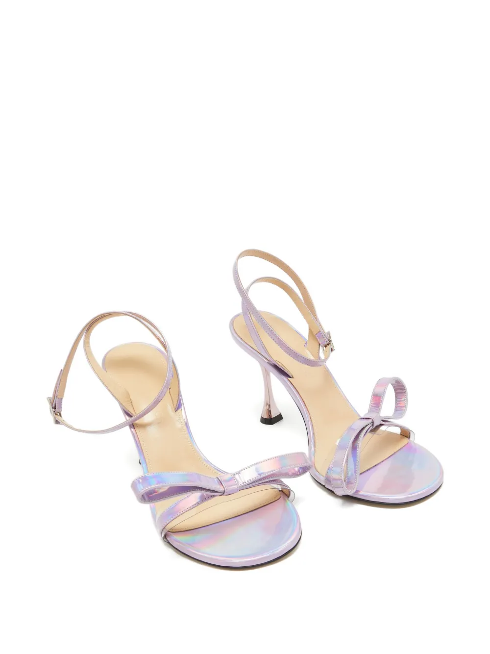 MACH & MACH 90 mm leren sandalen met hak - Paars