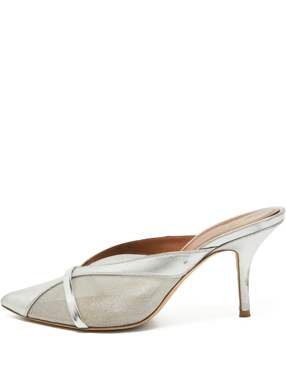 Malone Souliers 90mm metallic pumps | Silver | Image 1