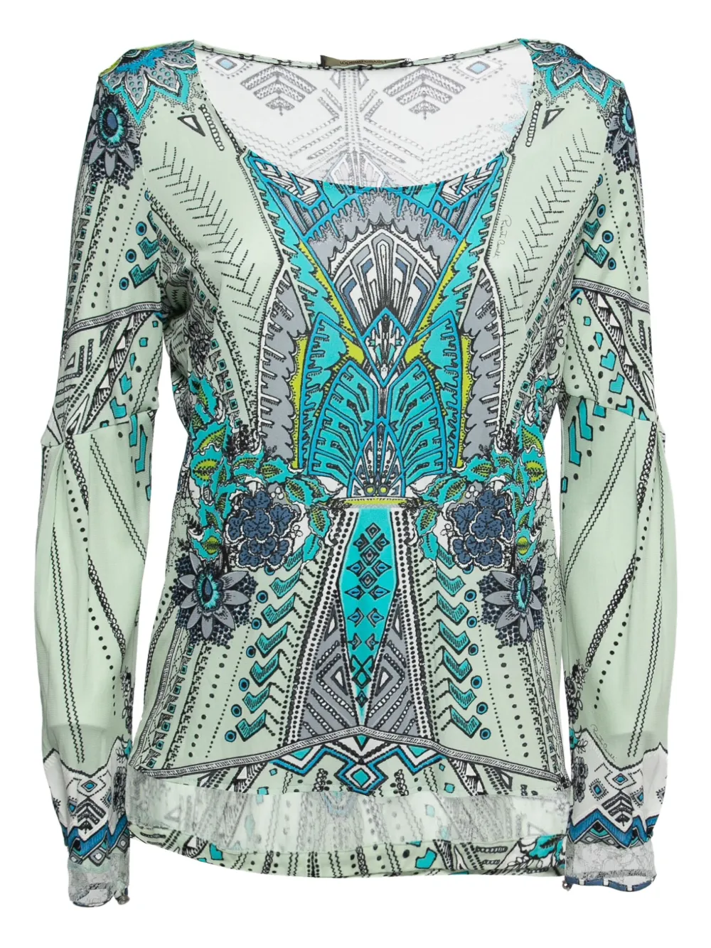 Pre-Owned floral-print top