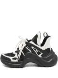 Louis Vuitton Pre-Owned panelled sneakers - Black