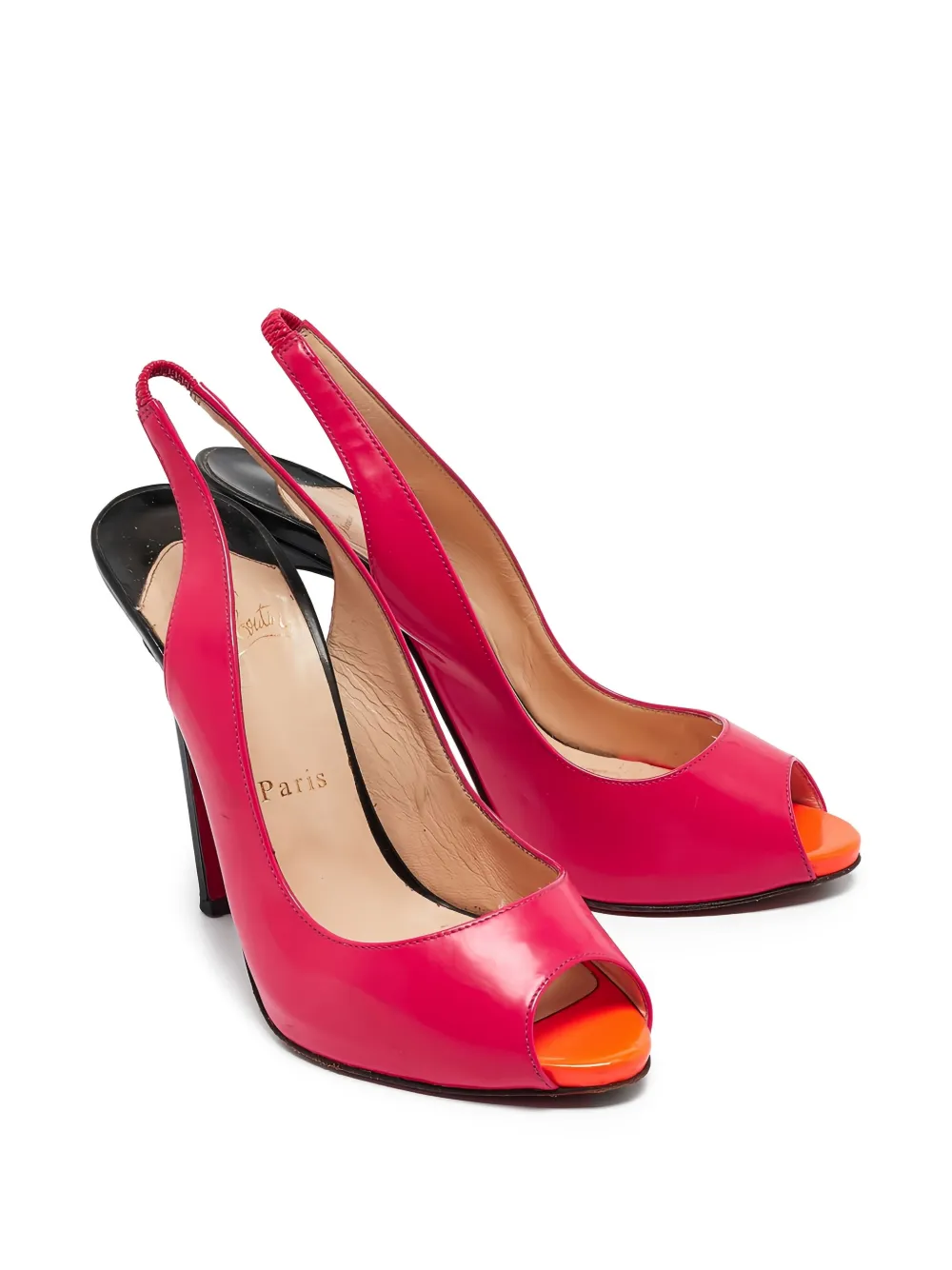 Christian Louboutin Pre-Owned 115 mm leren pumps met hak - Roze