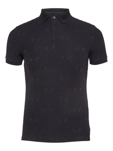Emporio Armani Pre-Owned patterned-jacquard polo shirt