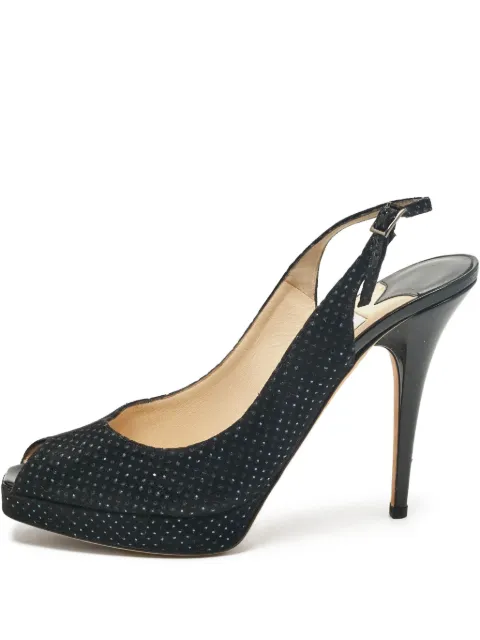 Jimmy Choo Pre-Owned 130mm rhinestone-embellished pumps