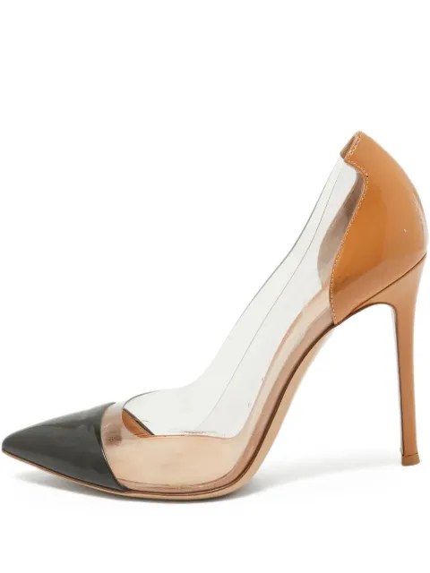 Gianvito Rossi pre-owned 110mm Plexi transparent-panel pumps