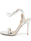Gianvito Rossi pre-owned 105mm metallic sandals - Silver