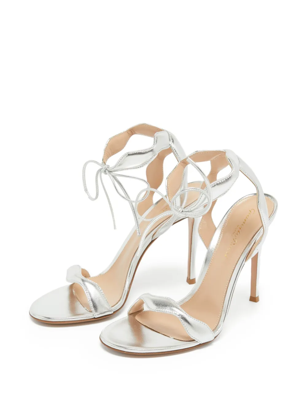 Gianvito Rossi Pre-owned 105 mm metallic sandalen - Zilver