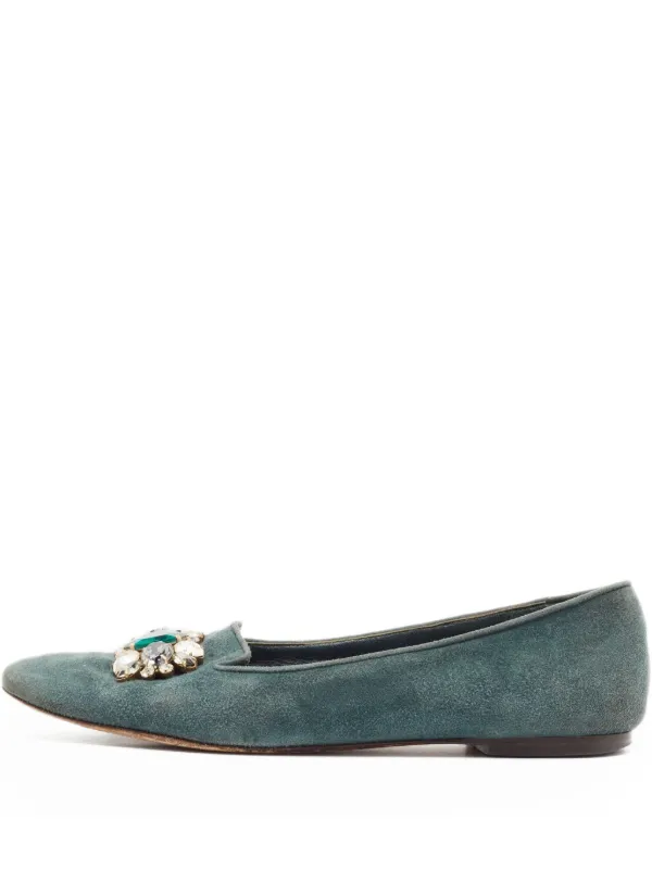 Dolce & Gabbana ビジュー付きフラットシューズ Dolce & Gabbana Pre-Owned ビジュー フラットシューズ Dolce