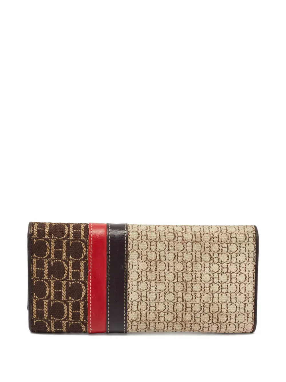Carolina Herrera Vintage pre-owned monogram-canvas leather-trim wallet | Pre-Owned | Image 2