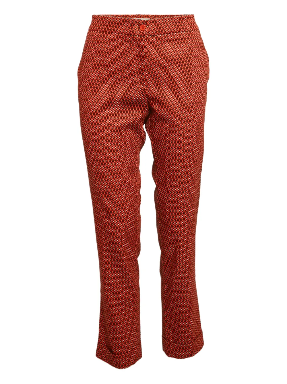 Etro Pre-Owned straight-leg trousers | Orange | Image 1