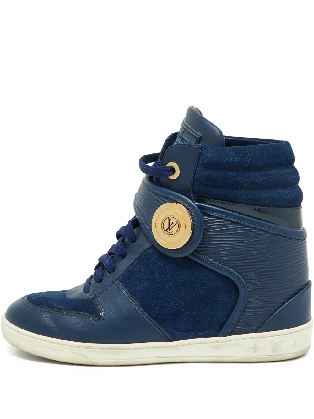 Louis Vuitton Pre-Owned  high-top wedge sneakers | Blue | Image 1
