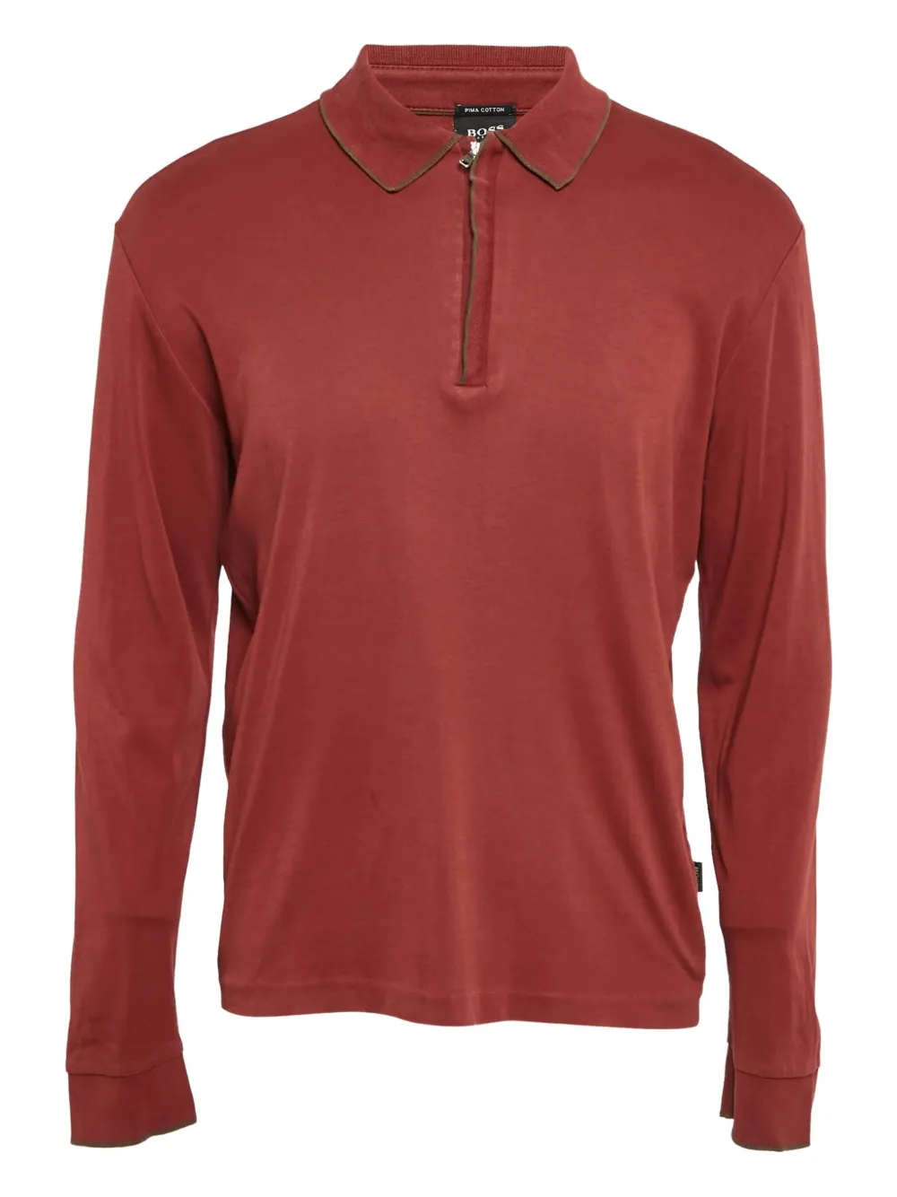 BOSS pre-owned long-sleeve polo shirt | Red | Image 1