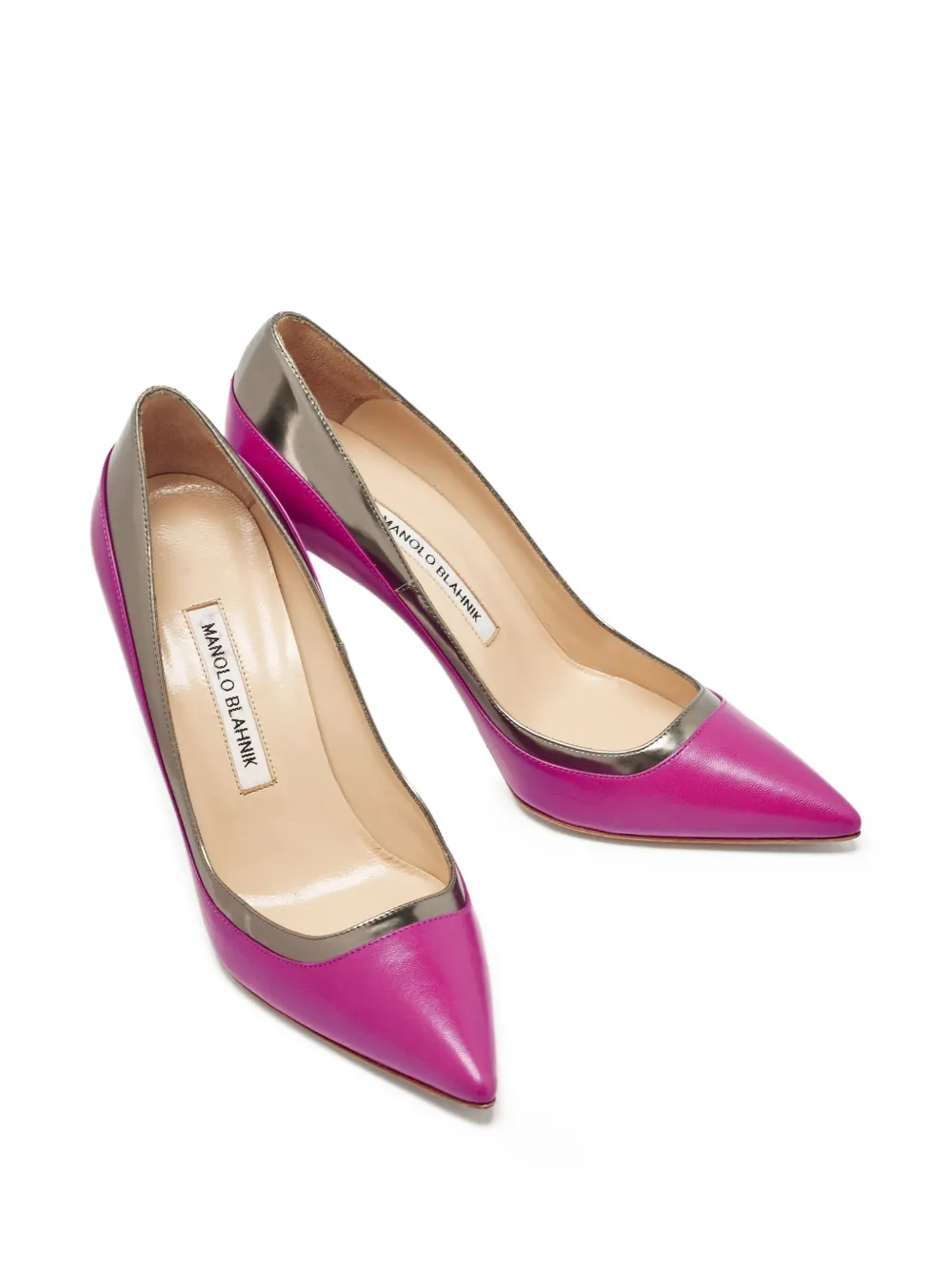 Manolo Blahnik pre-owned 100mm two-tone pointed-toe pumps | Image 2