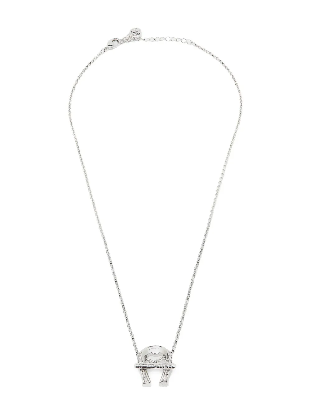 Aigner Vintage Collana con pendente logo - Argento
