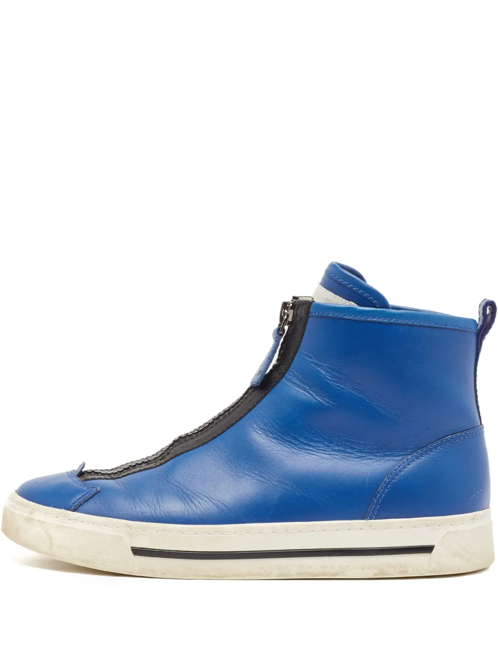 Marc Jacobs Vintage pre-owned zip-up high-top trainers | Blue | Image 1