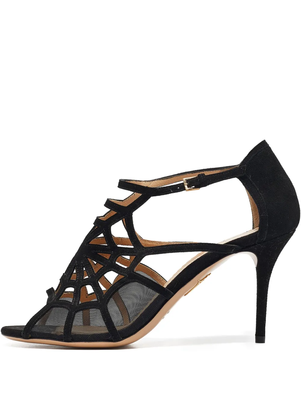 Pre-owned Charlotte Olympia  90mm Spiderweb Sandals